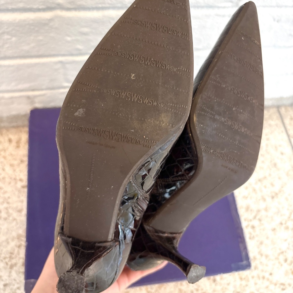 Stuart Weitzman Nubuckleboot Heeled Booties - image 8